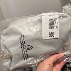 Lululemon Athletica Light Gray Crossbody Bag